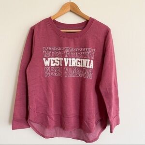 State Of Mine West Virginia Women’s Sweatshirt. Pink Berry. Size Medium